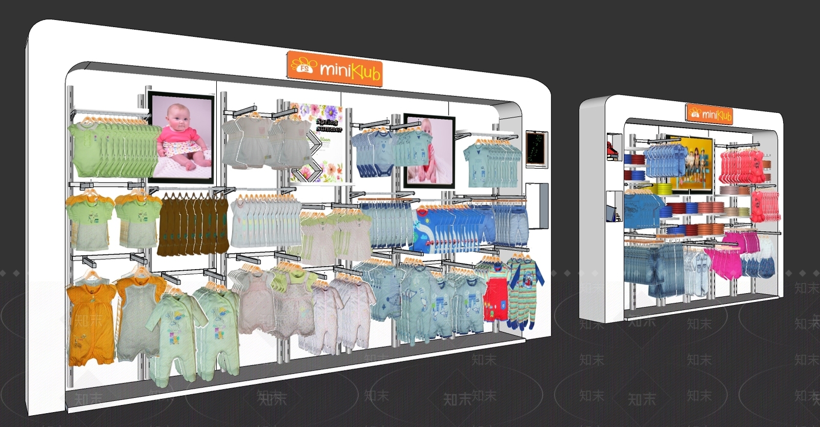 现代商场专柜SU模型下载【ID:978486136】