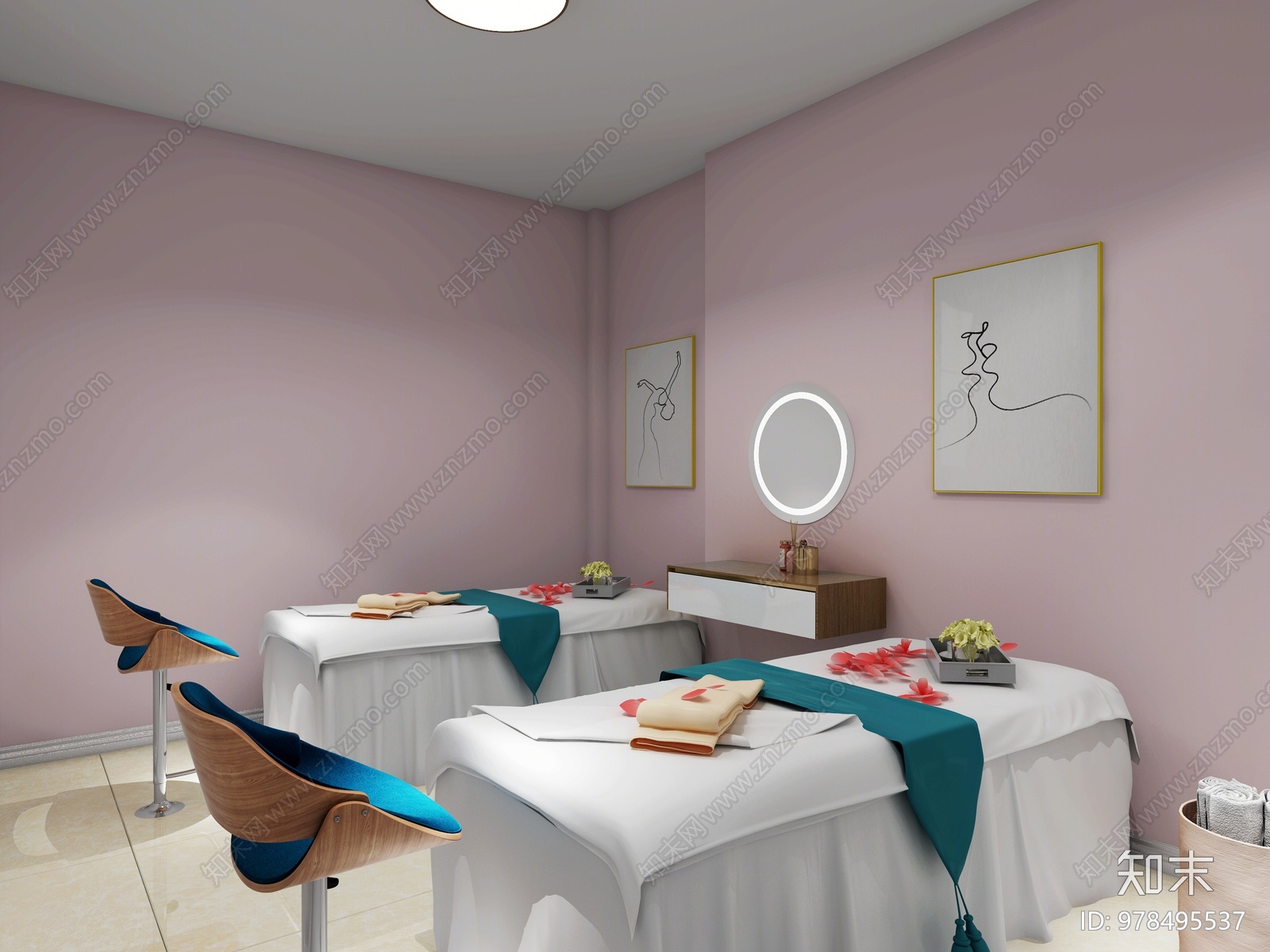 现代美发店3D模型下载【ID:978495537】