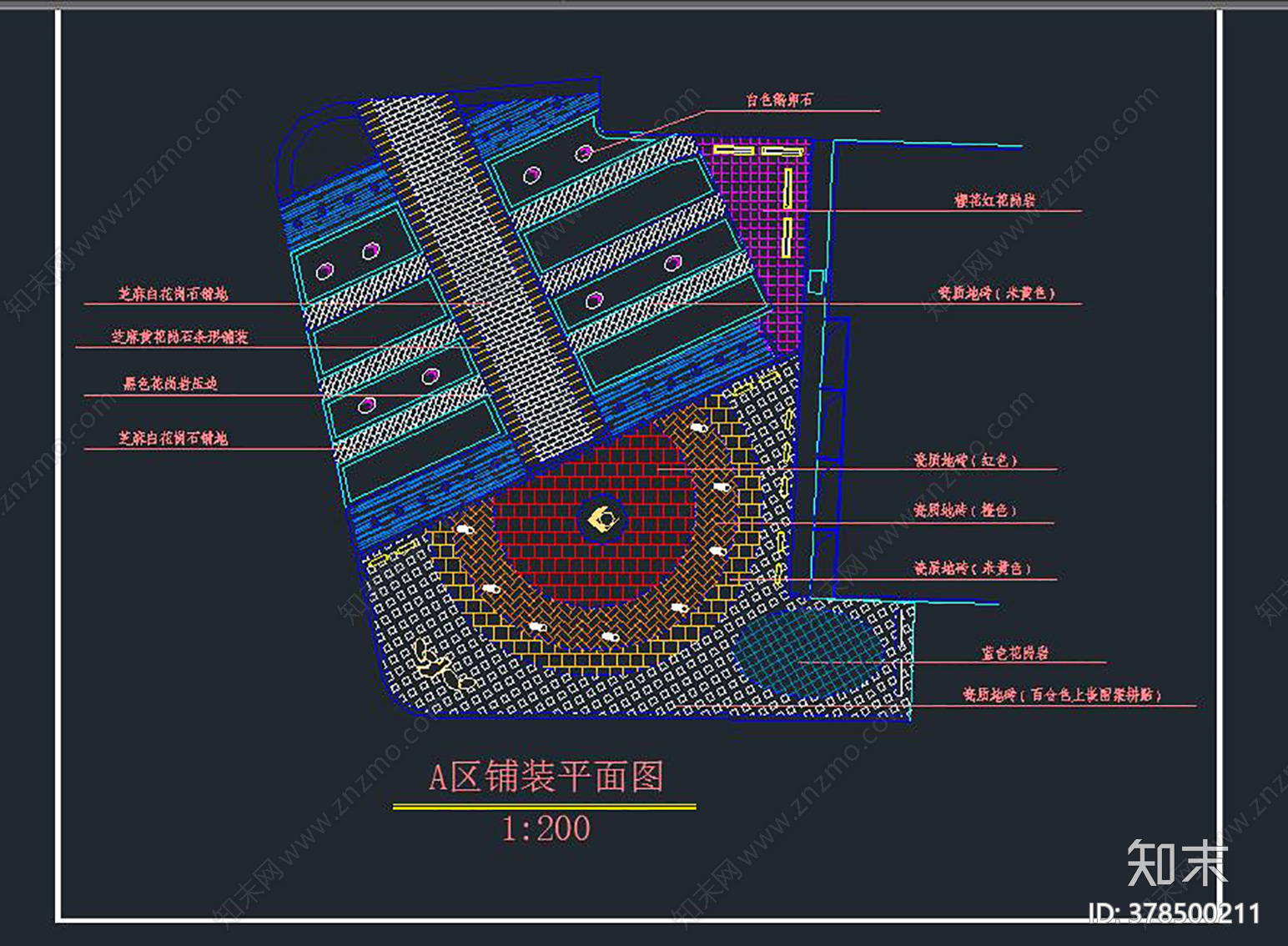 小学室外环境设计图cad施工图下载【ID:378500211】