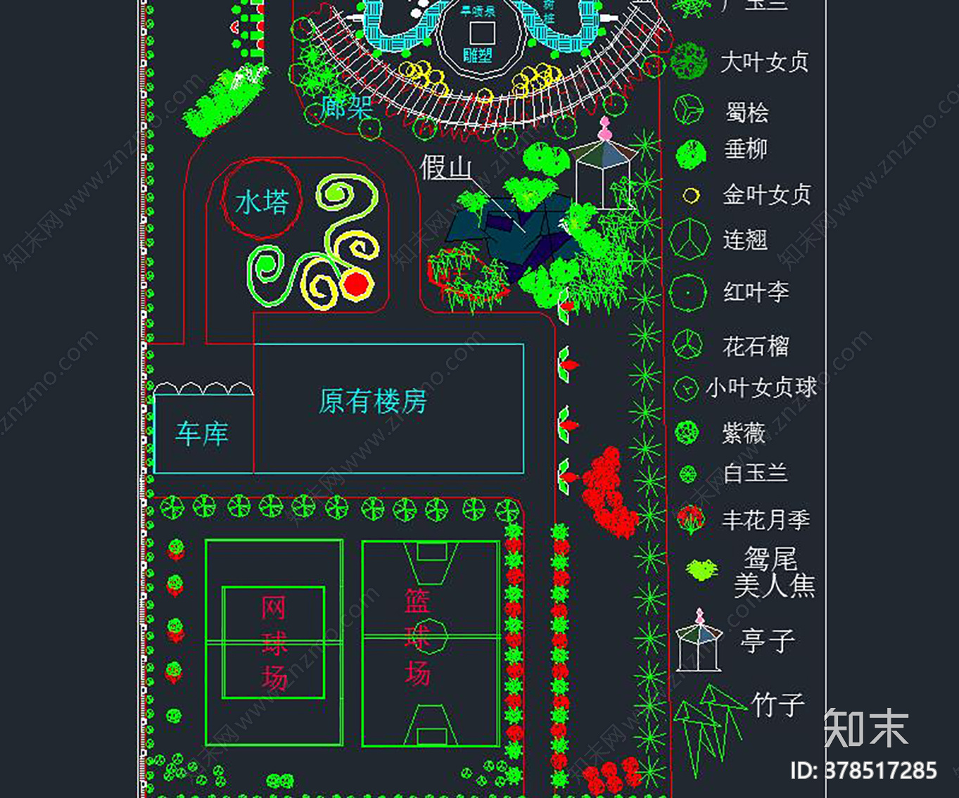 中学环境设计图cad施工图下载【ID:378517285】