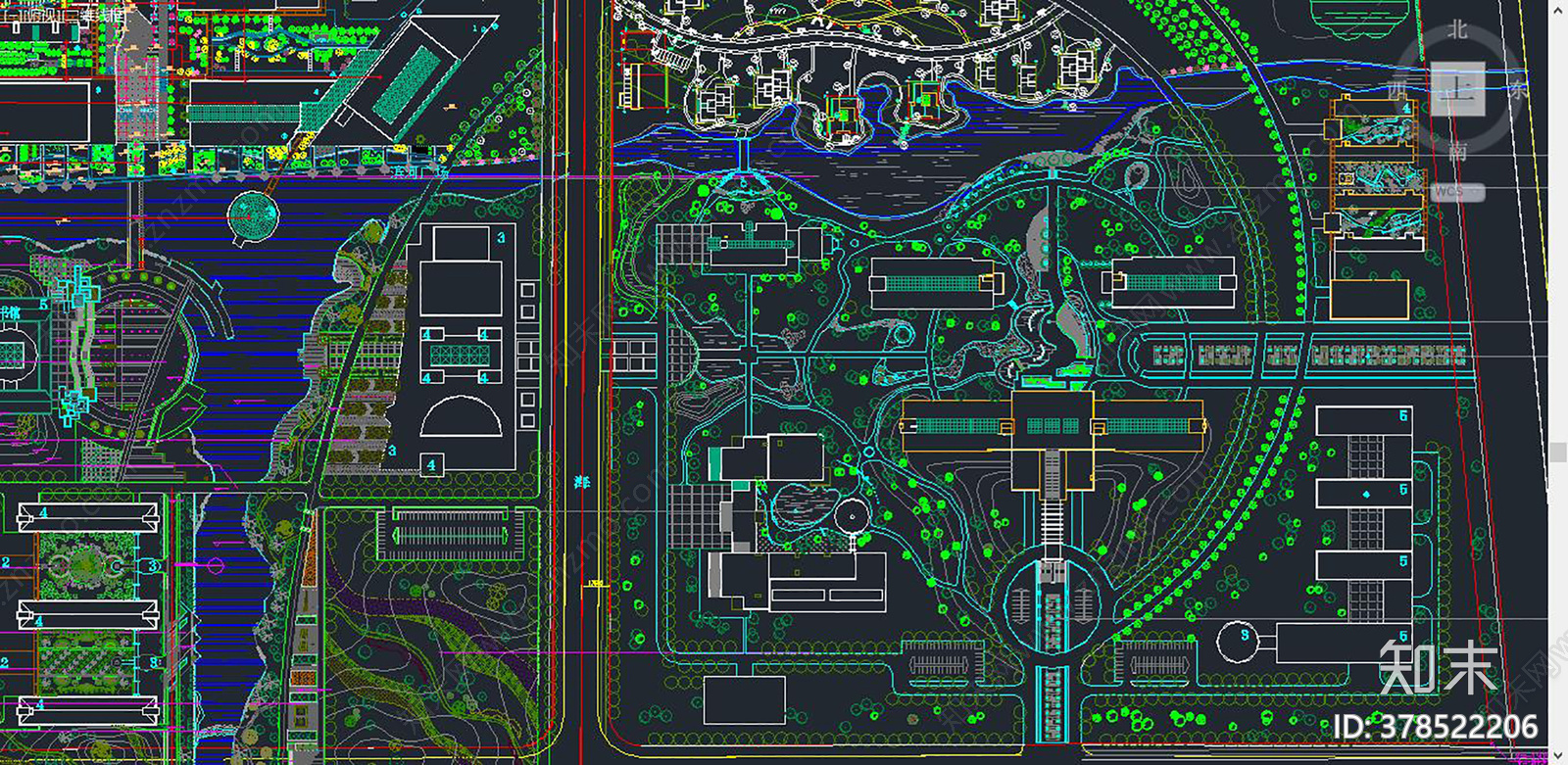 学院规划cad施工图下载【ID:378522206】