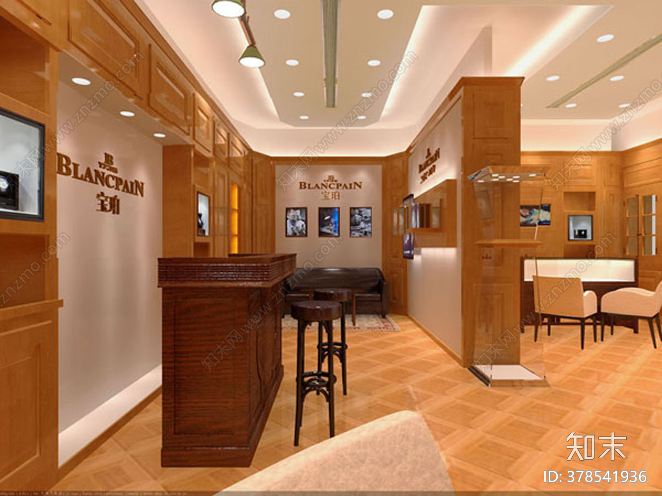 腕表专卖店cad施工图下载【ID:378541936】
