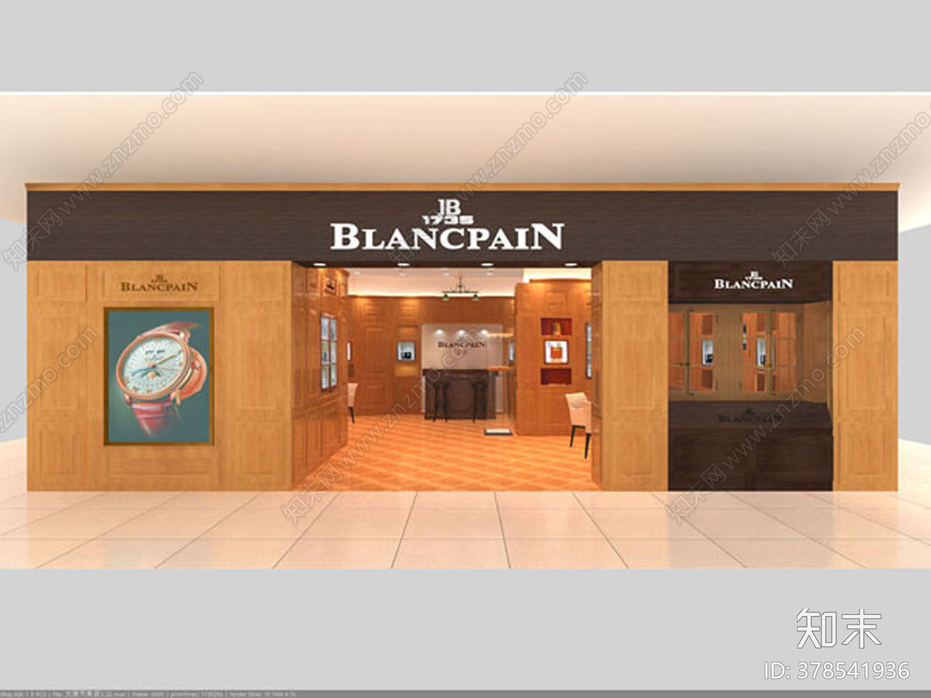 腕表专卖店cad施工图下载【ID:378541936】