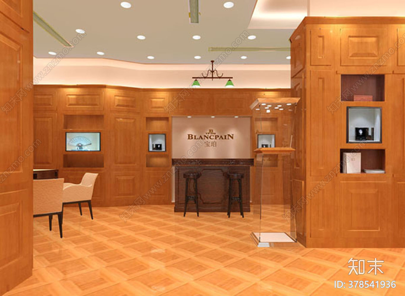 腕表专卖店cad施工图下载【ID:378541936】