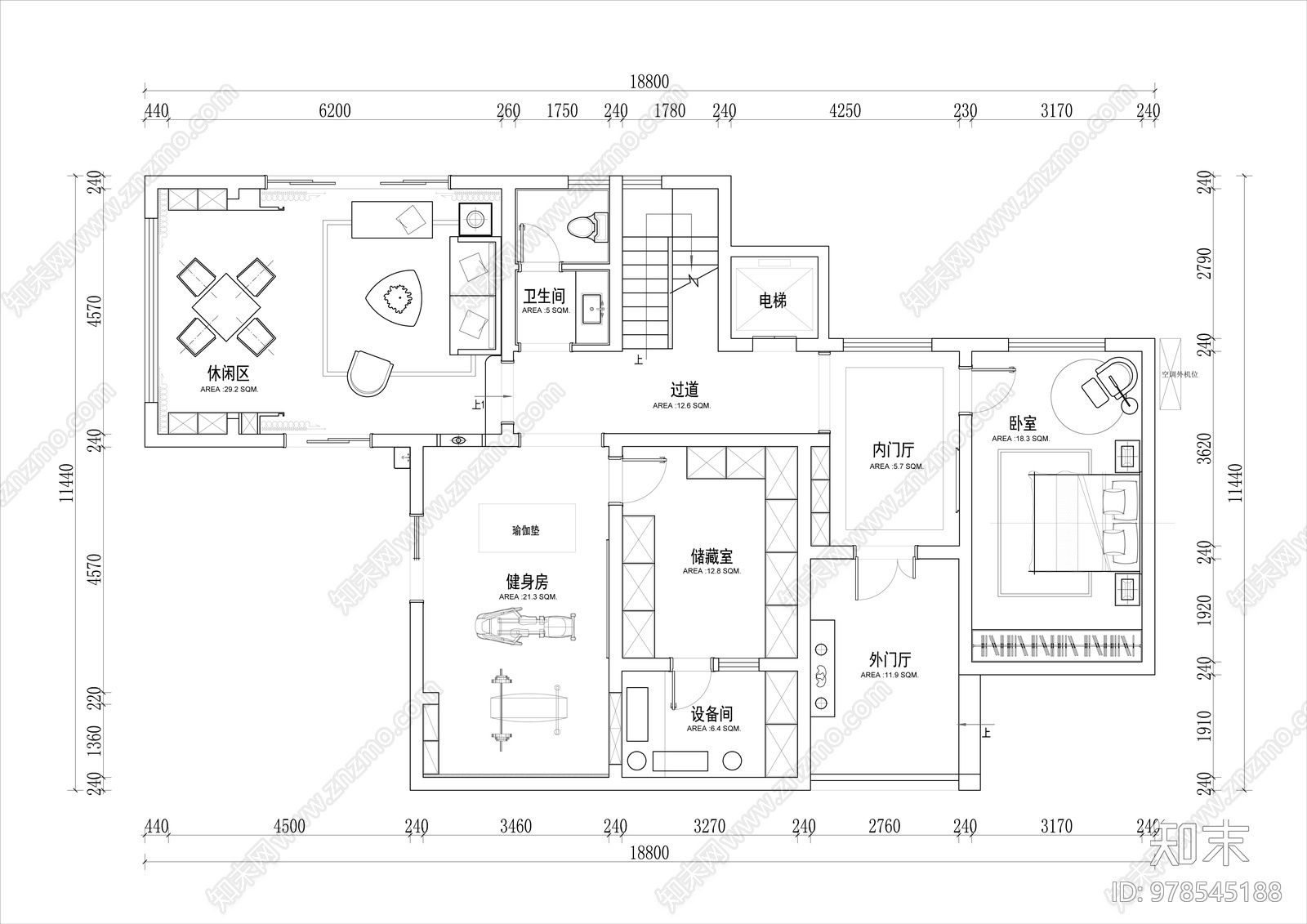 别墅cad施工图下载【ID:978545188】