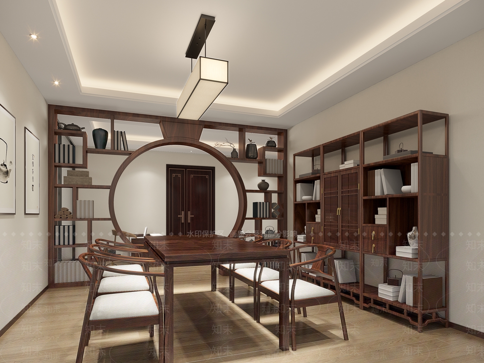 新中式茶水间3D模型下载【ID:678547578】
