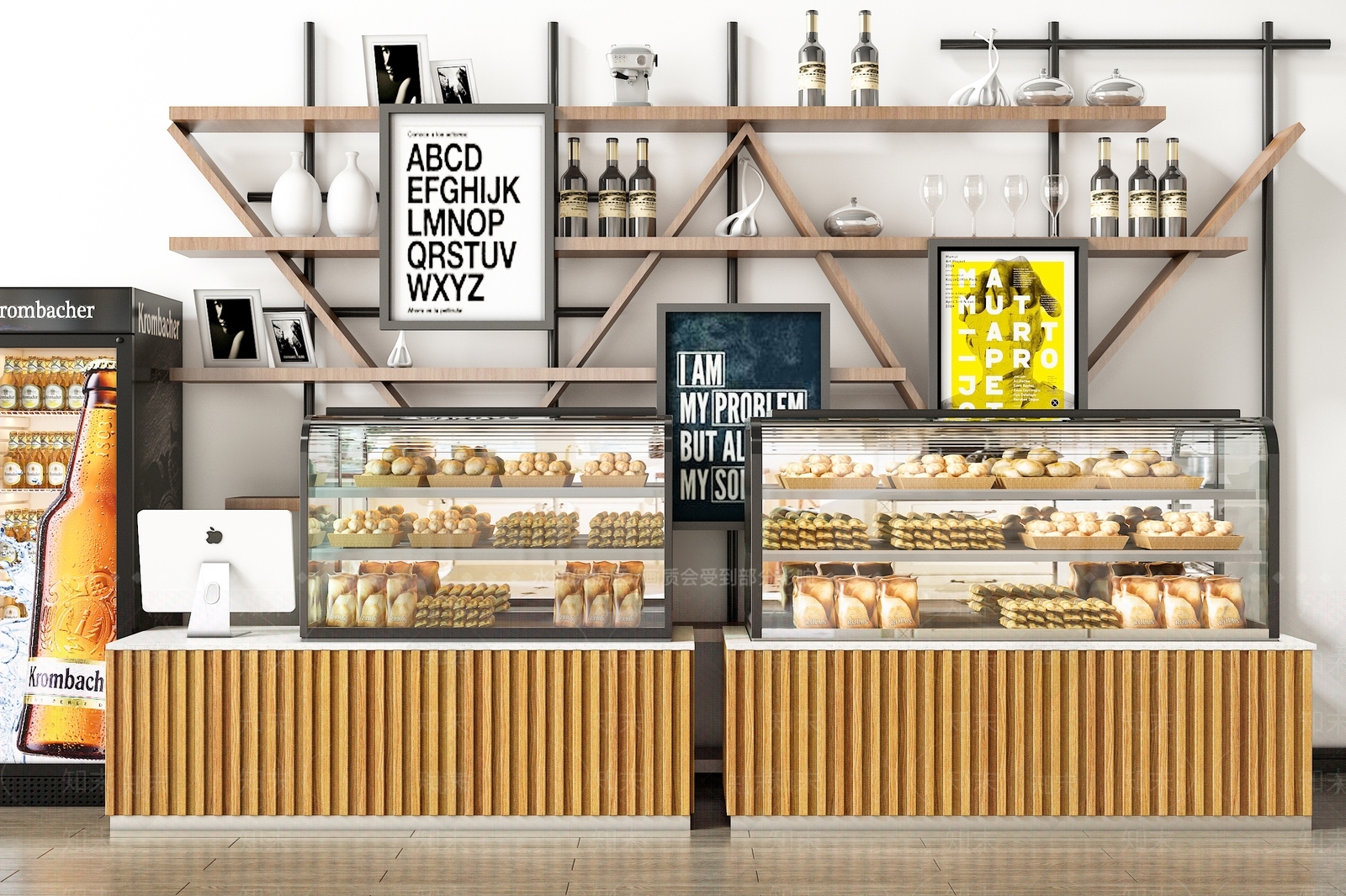 现代保鲜柜3D模型下载【ID:178550698】