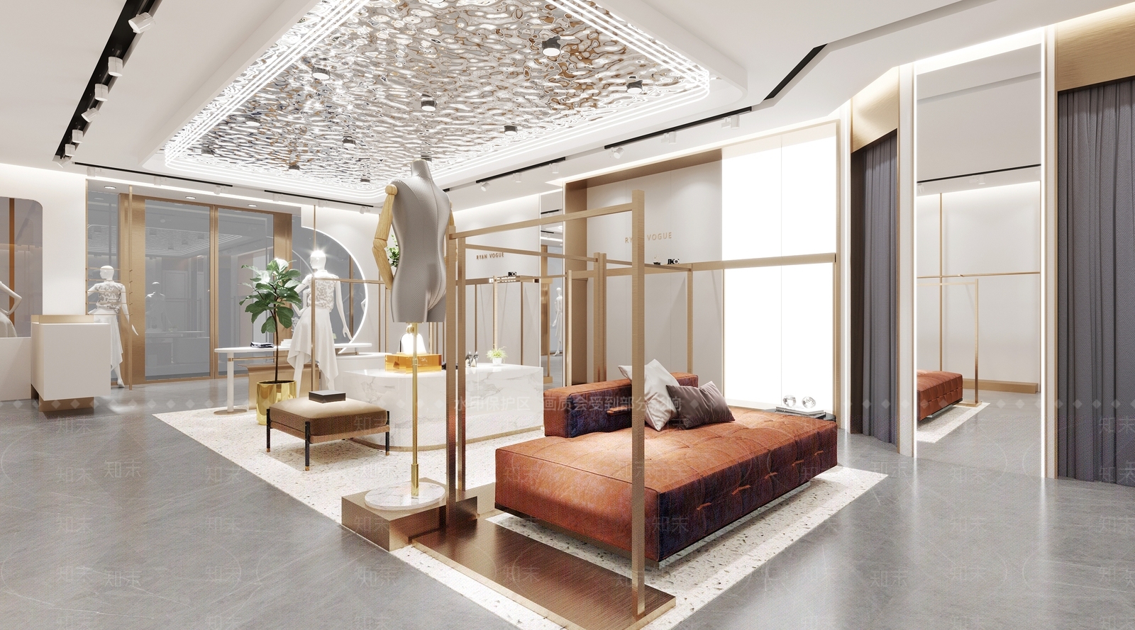现代服装店3D模型下载【ID:378567212】