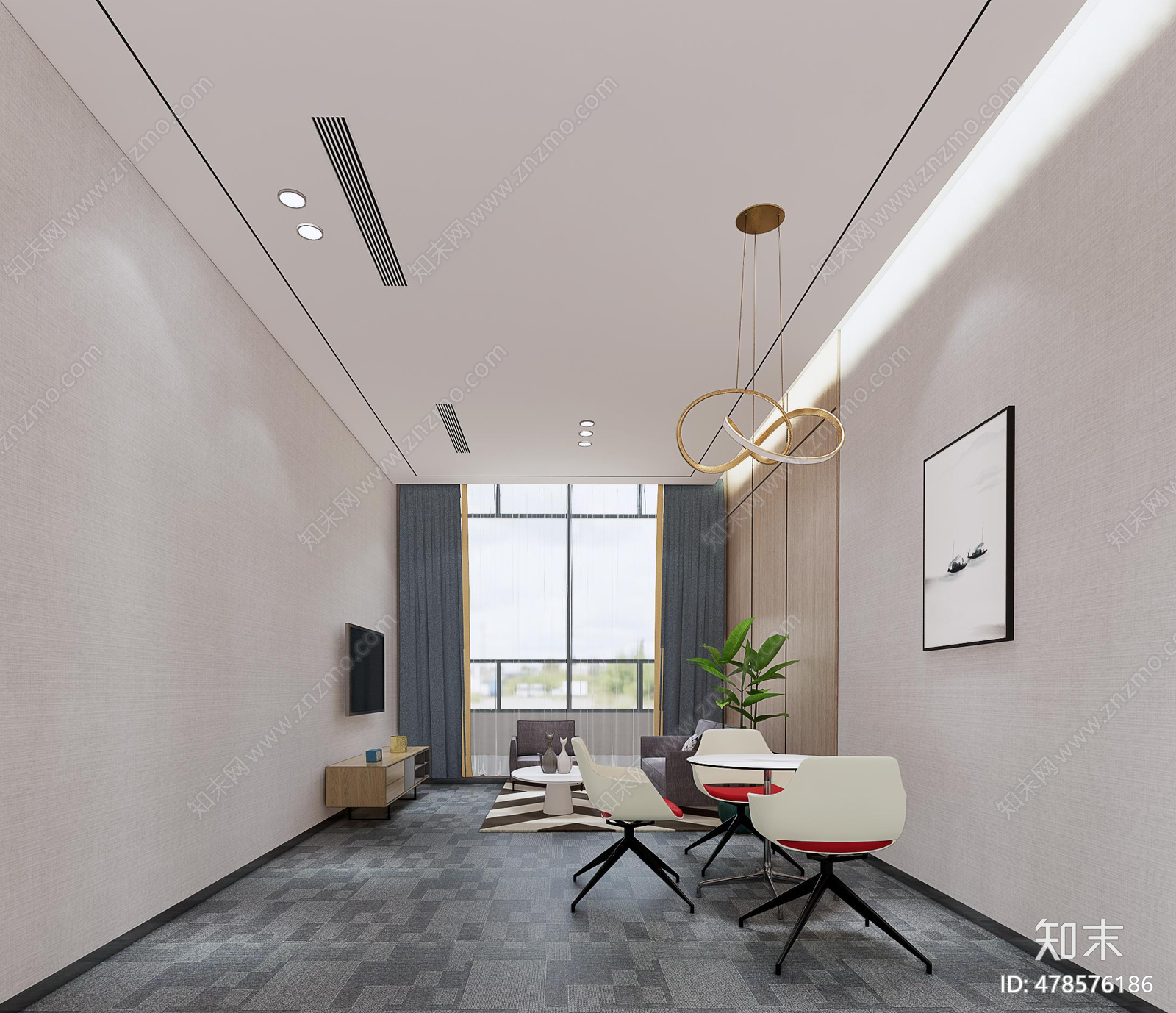 办公室cad施工图下载【ID:478576186】