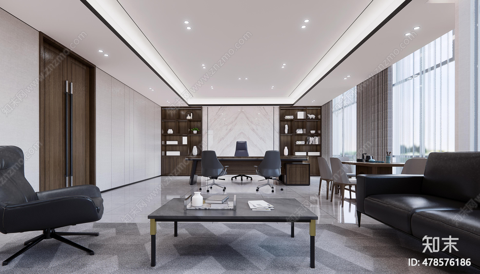 办公室cad施工图下载【ID:478576186】
