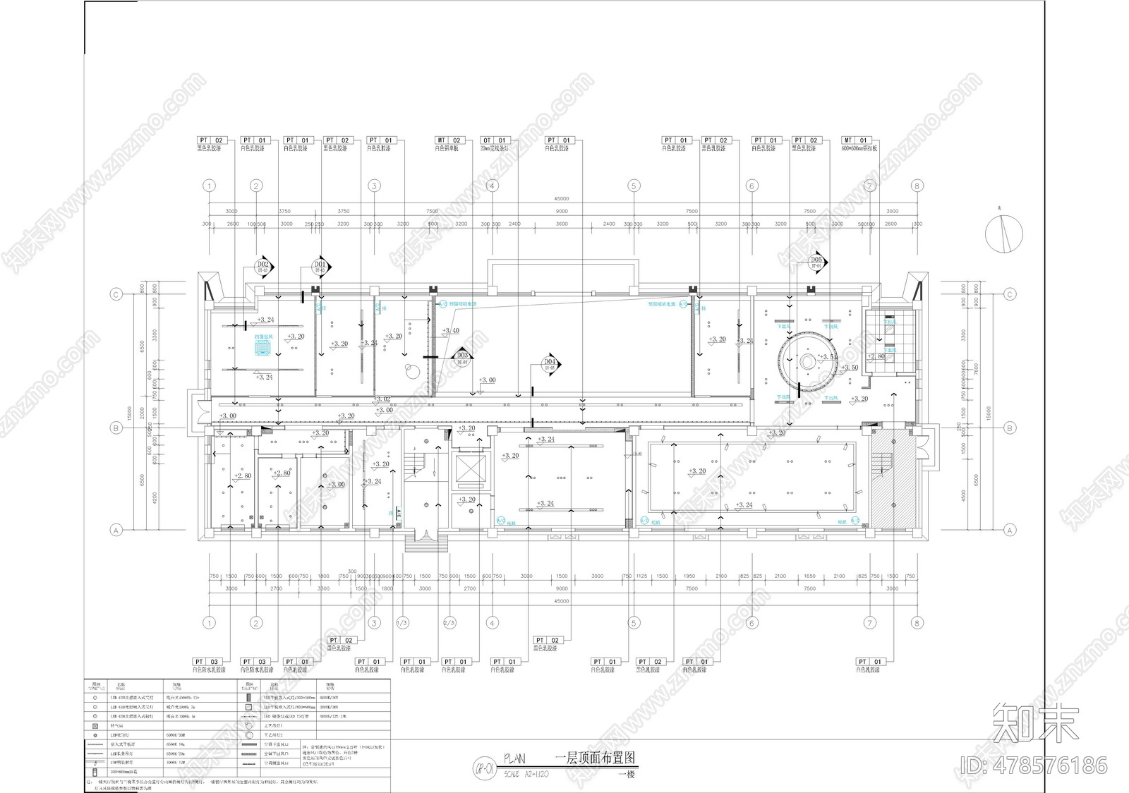 办公室cad施工图下载【ID:478576186】