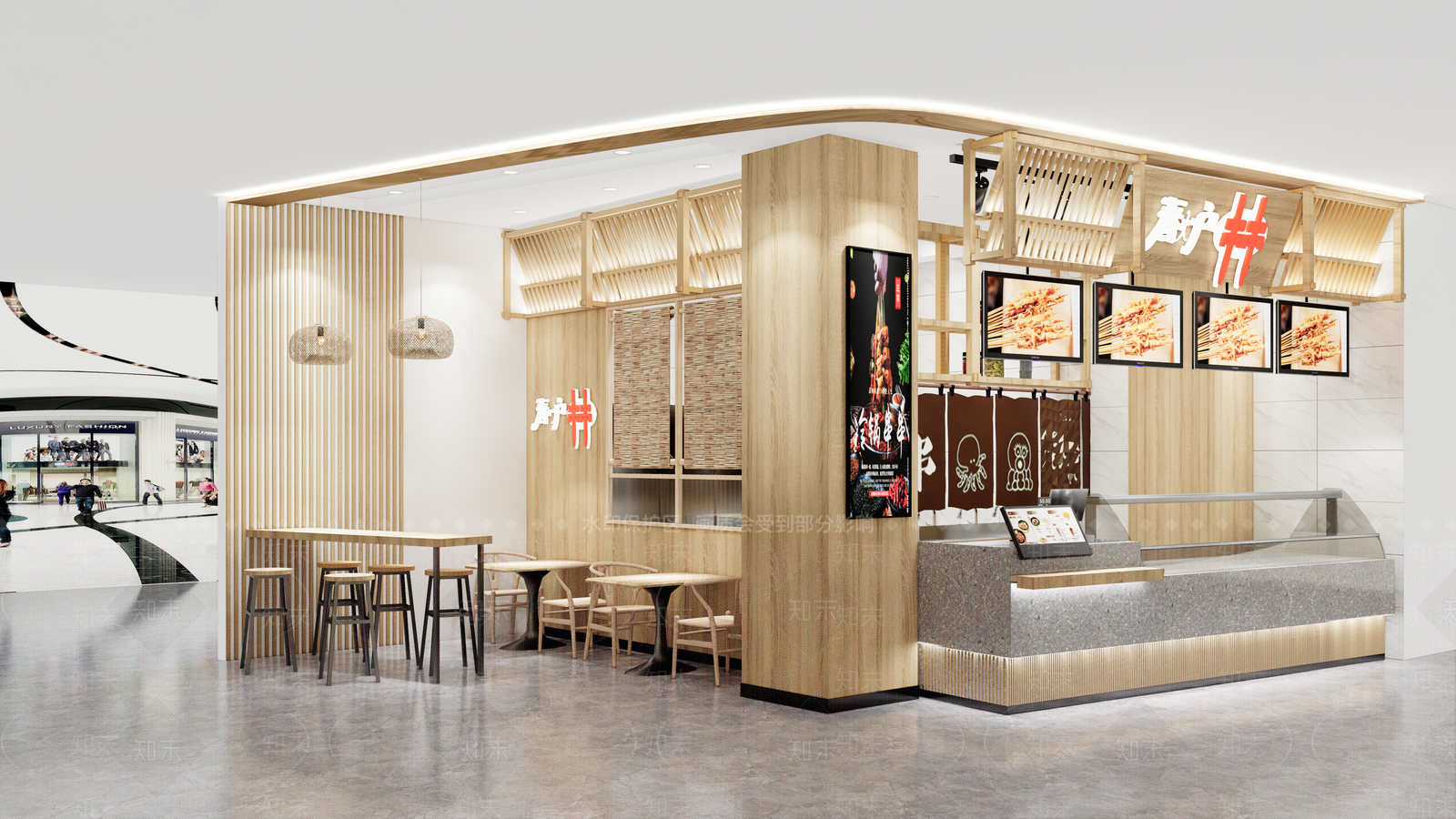 日式风格餐厅SU模型下载【ID:978578000】