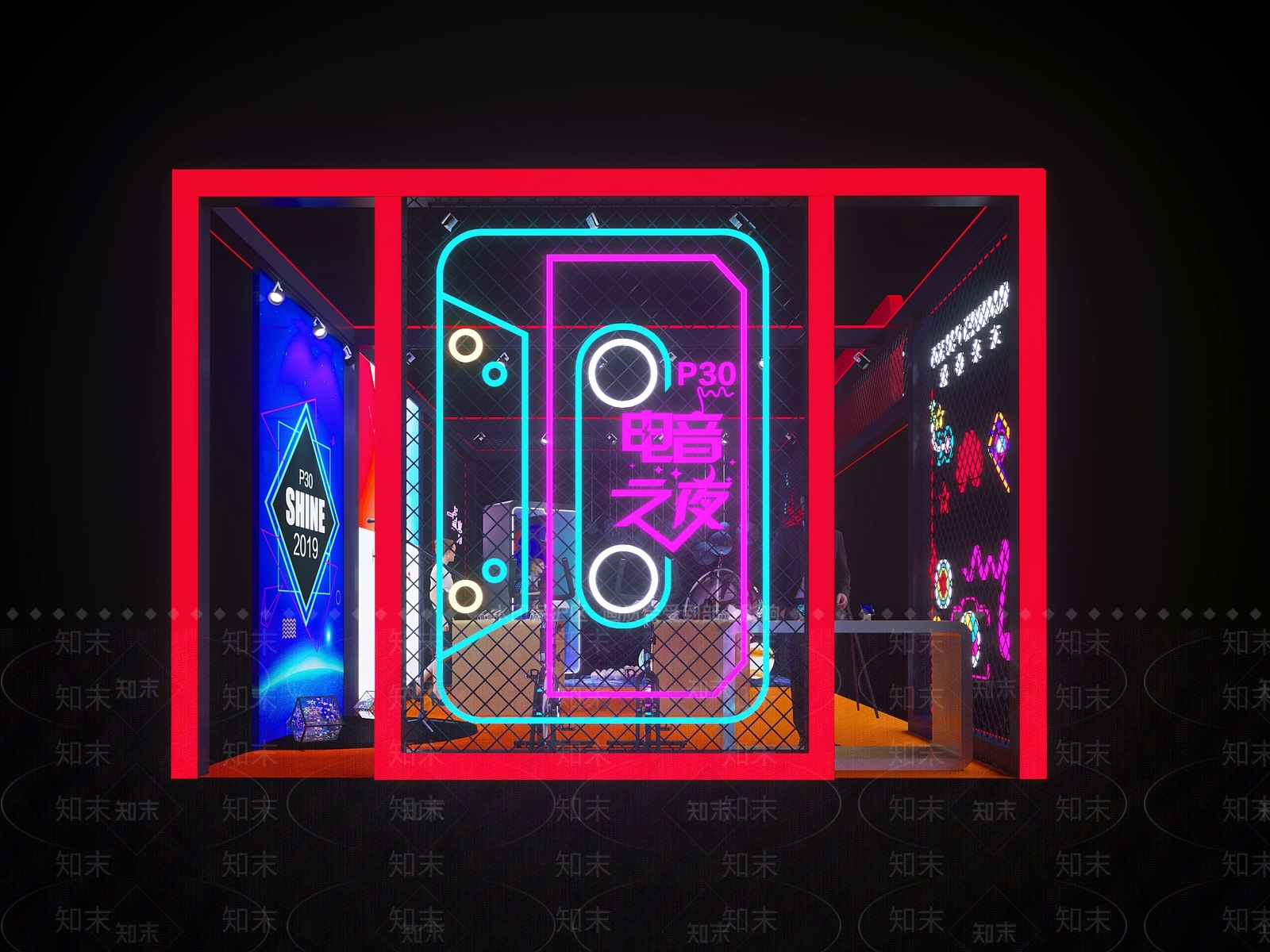 现代商场展区3D模型下载【ID:378613421】