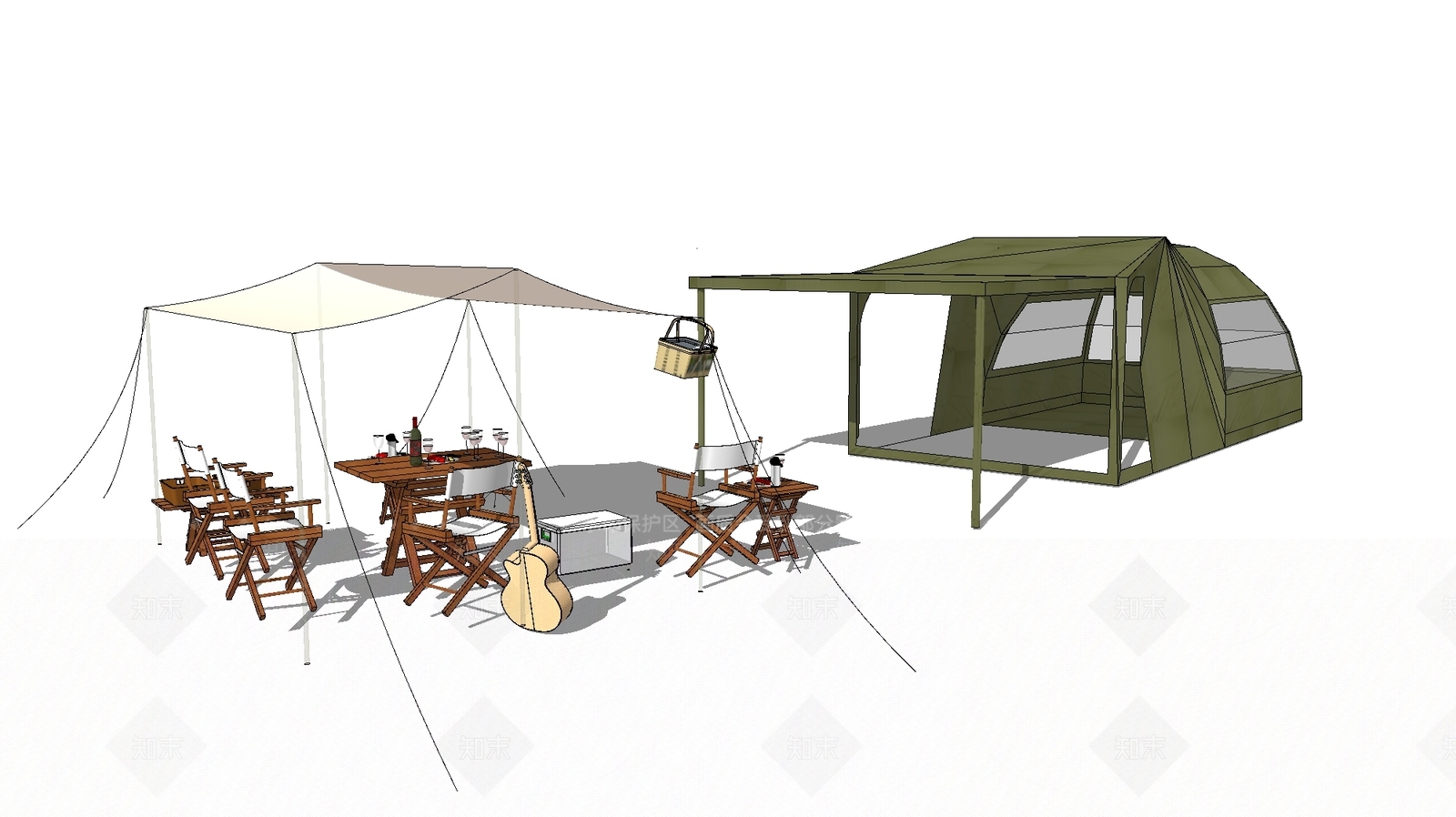 现代风格娱乐器材SU模型下载【ID:978613922】