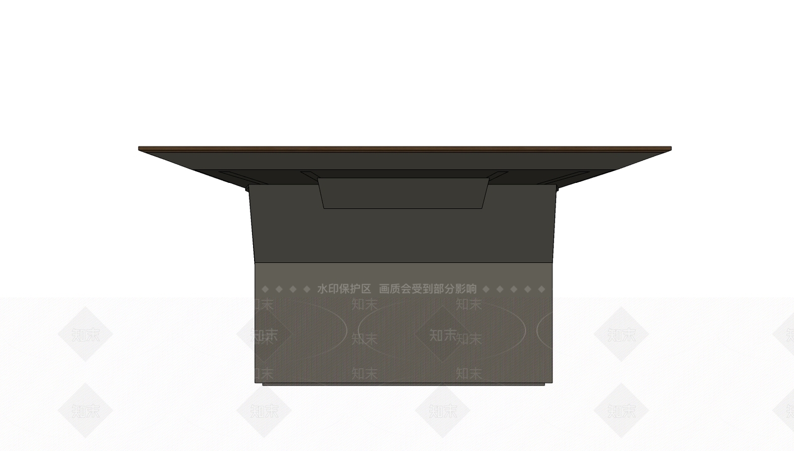 现代会议桌SU模型下载【ID:778615133】