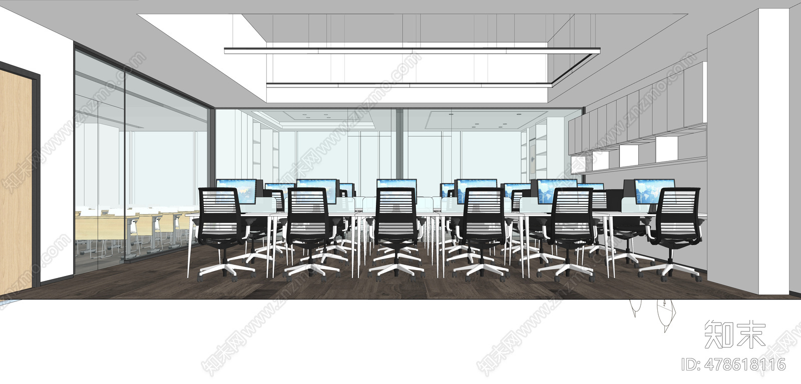 办公室cad施工图下载【ID:478618116】