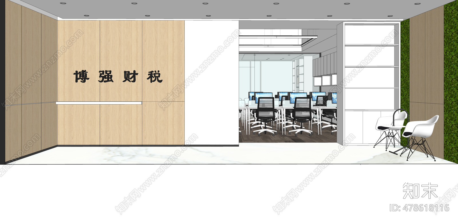 办公室cad施工图下载【ID:478618116】