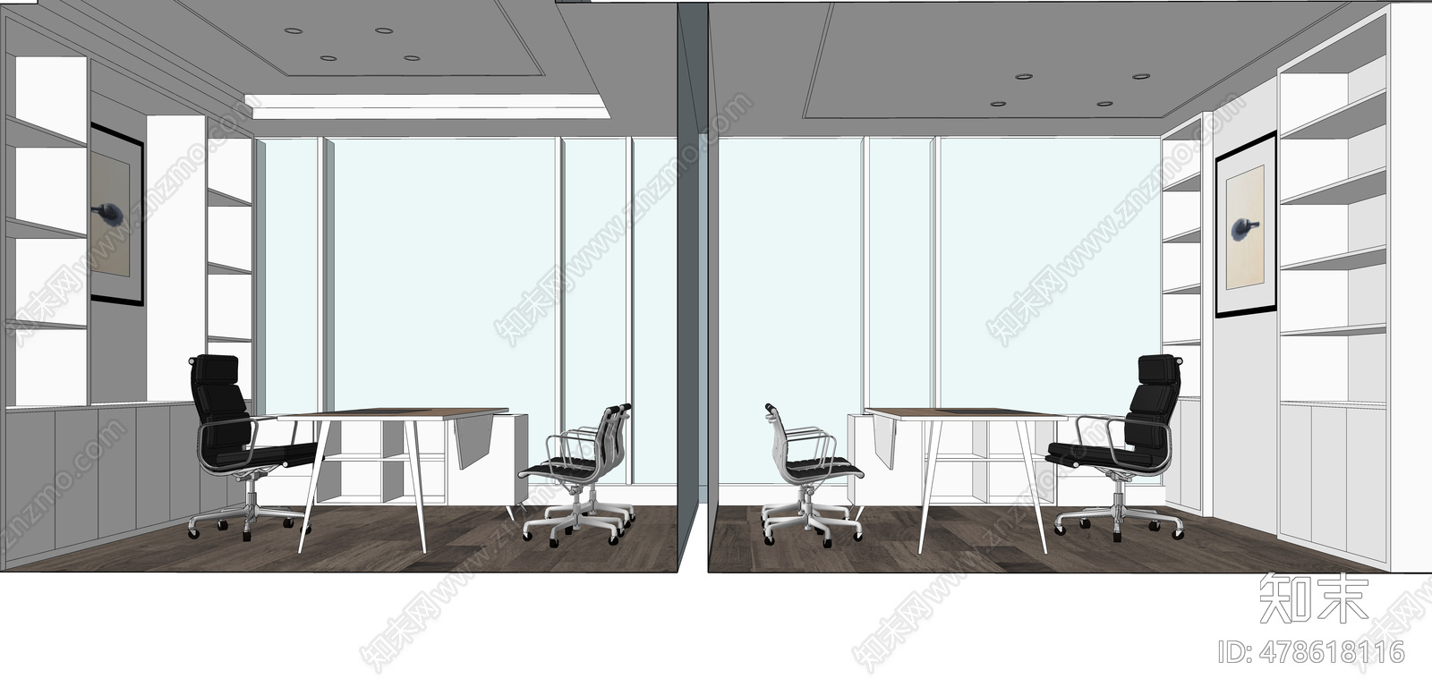 办公室cad施工图下载【ID:478618116】