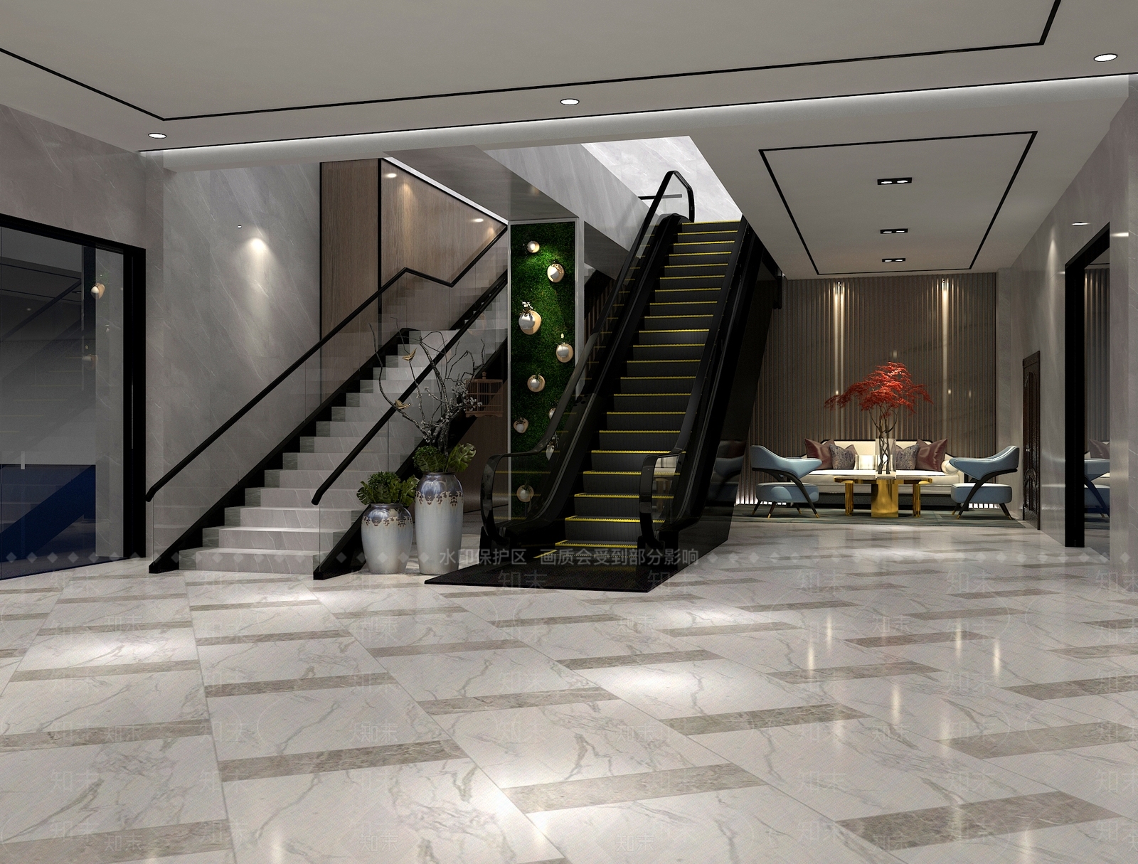 新中式商场入口3D模型下载【ID:378620471】
