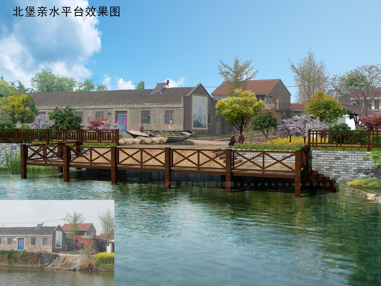 新中式亲水平台3D模型下载【ID:878625462】