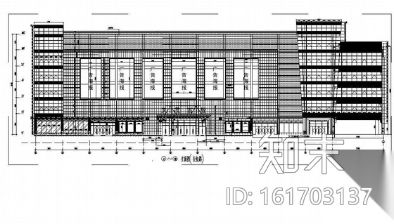 某商场外立面装修施工图施工图下载【ID:161703137】