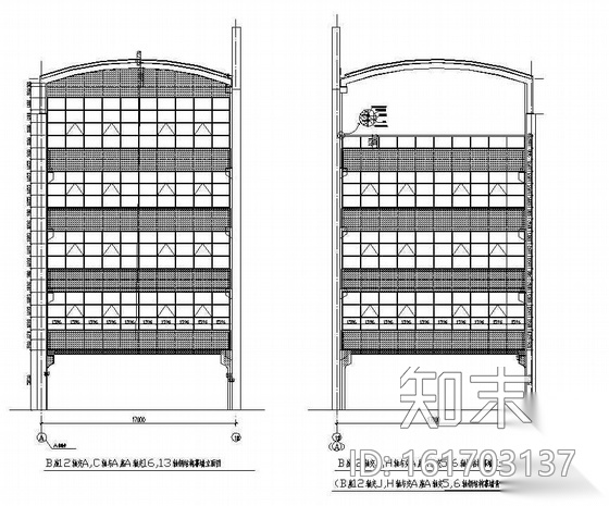 某商场外立面装修施工图施工图下载【ID:161703137】