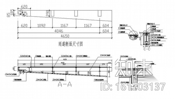 某商场外立面装修施工图施工图下载【ID:161703137】