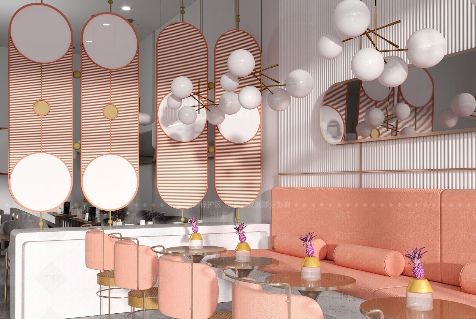 现代奶茶店3D模型下载【ID:278637816】