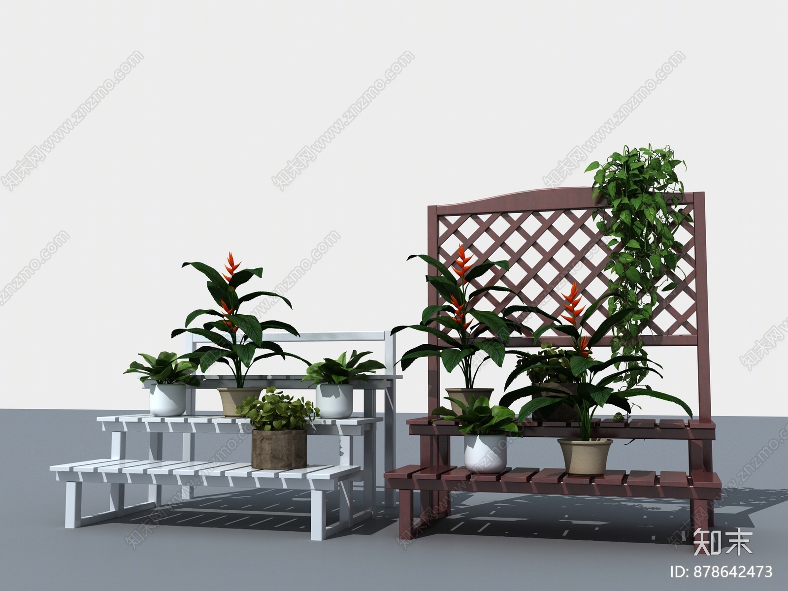 现代花架3D模型下载【ID:878642473】