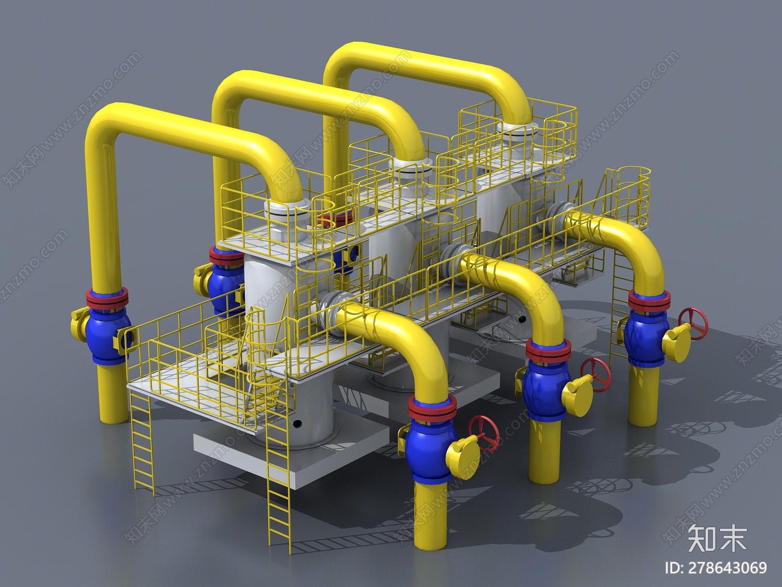 工业风设备3D模型下载【ID:278643069】