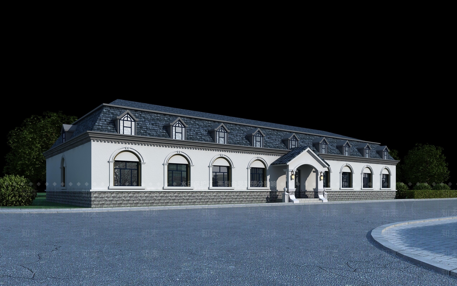 简欧食堂3D模型下载【ID:978648035】