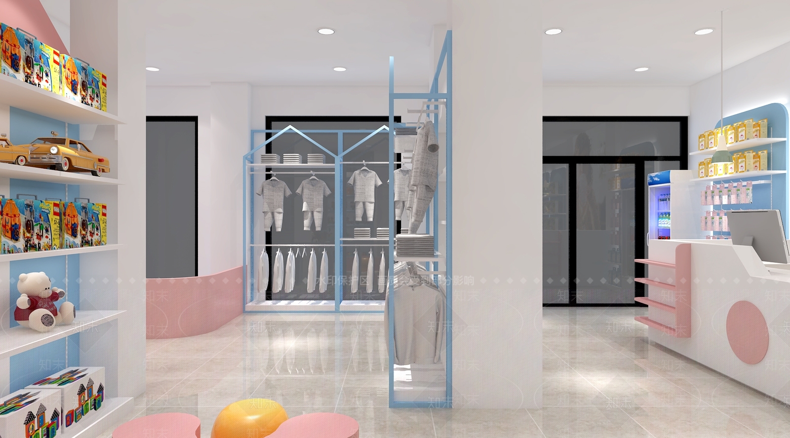 现代母婴店3D模型下载【ID:378654413】