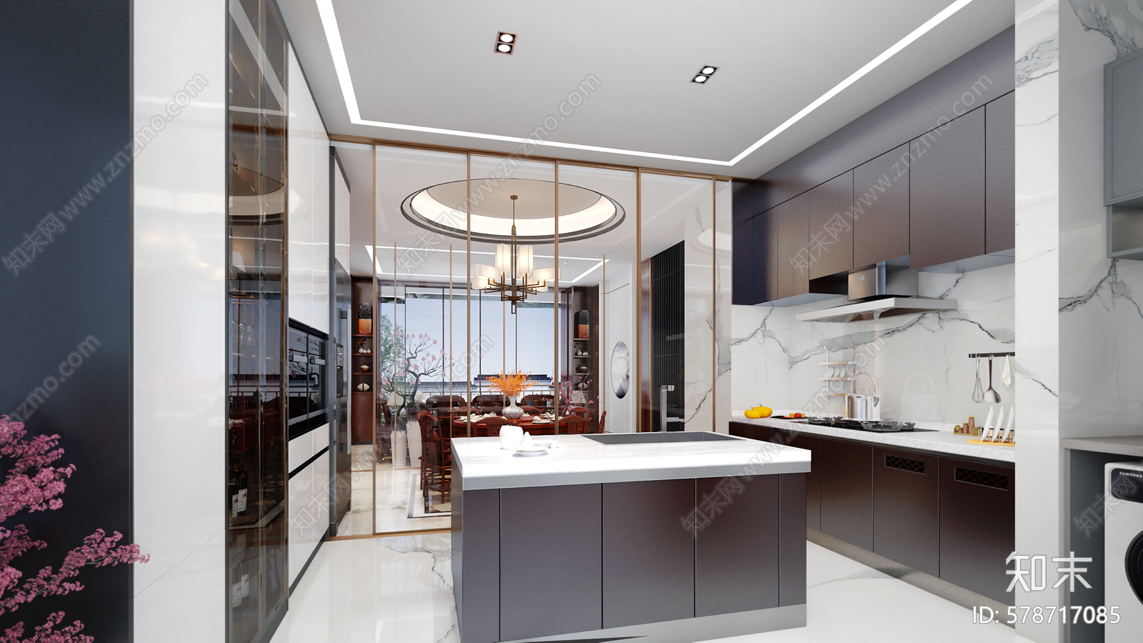 泰禾佛山院子私人住宅平面CADSU模型施工图下载【ID:578717085】