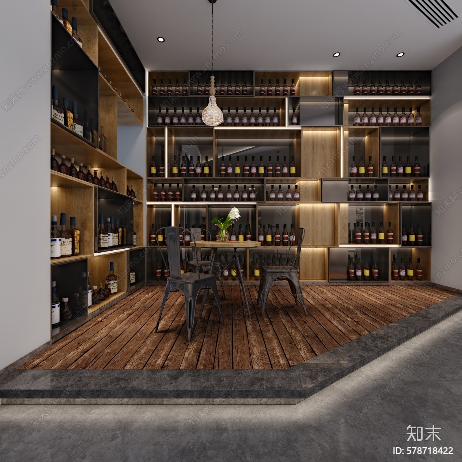 新中式烟酒店3D模型下载【ID:578718422】