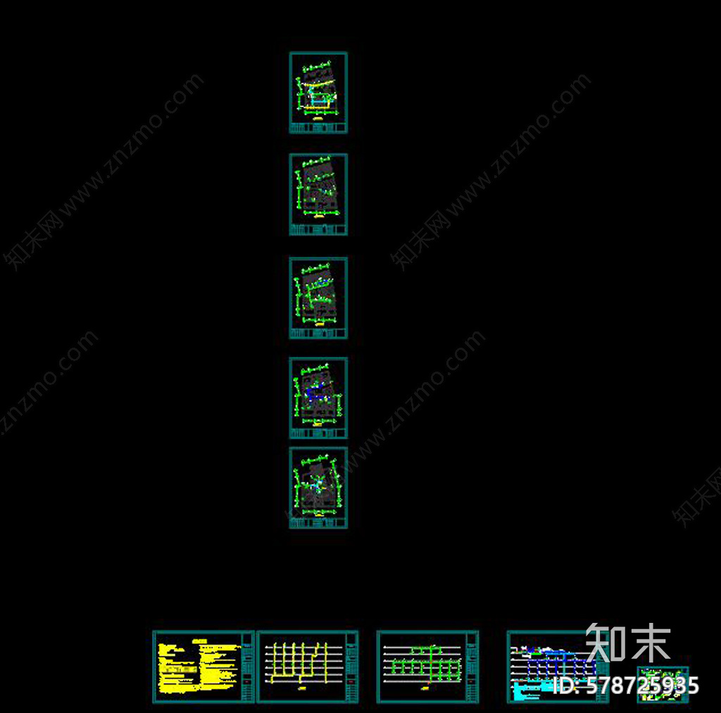 某酒店电气给排水CAD图纸施工图下载【ID:578725935】