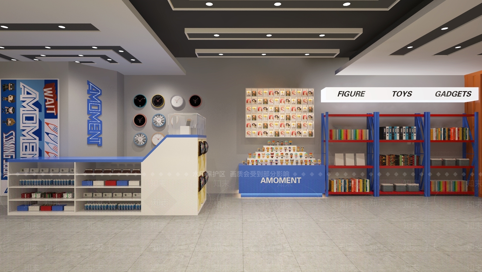 现代文具店3D模型下载【ID:678753950】