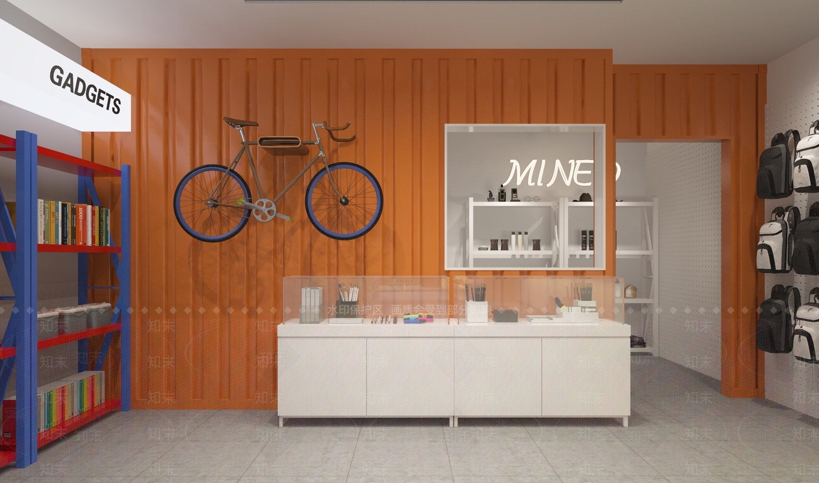 现代文具店3D模型下载【ID:678753950】