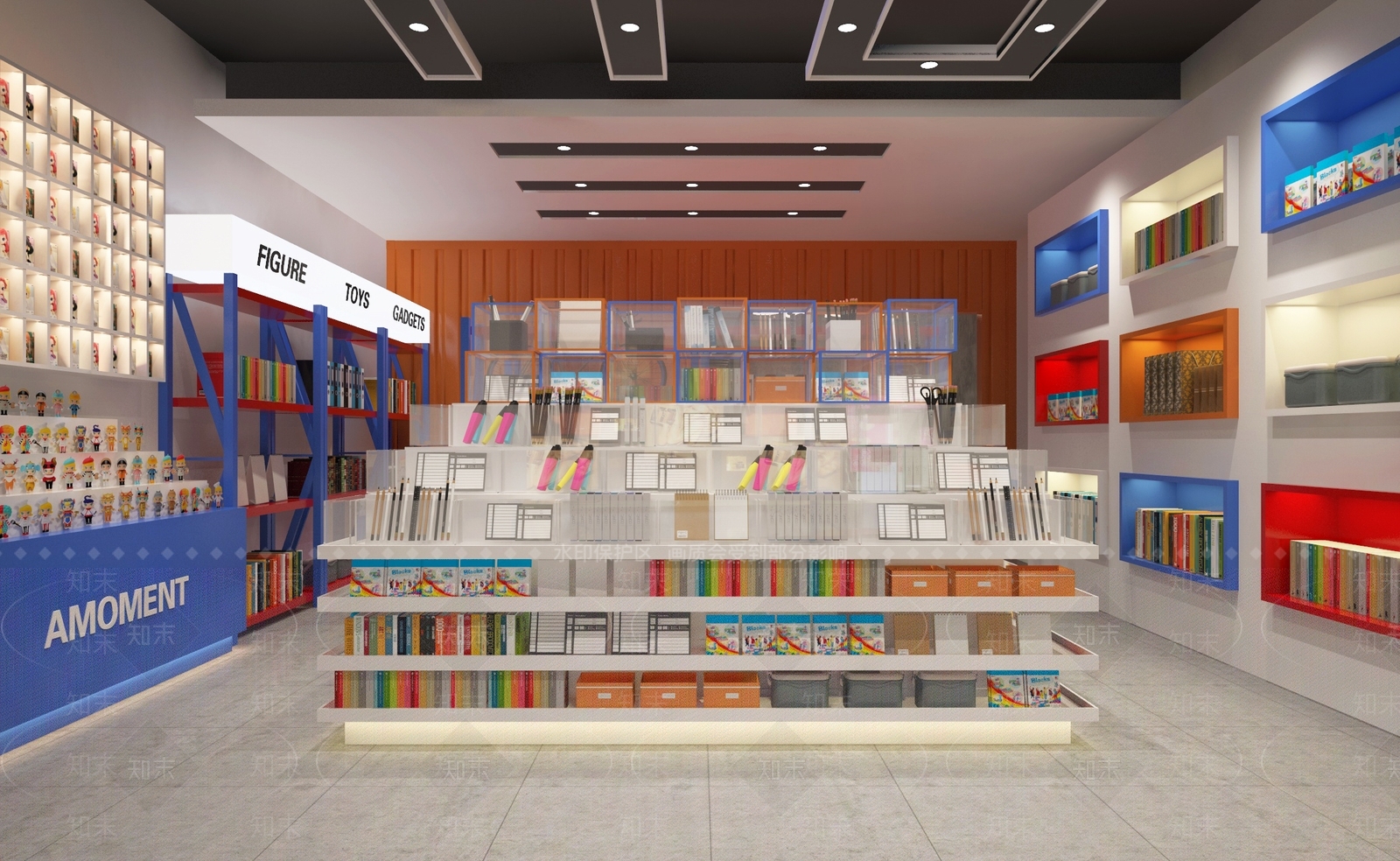 现代文具店3D模型下载【ID:678753950】