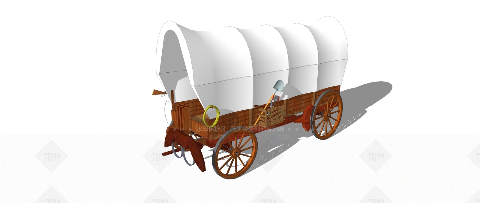 欧式马车SU模型下载【ID:178757895】