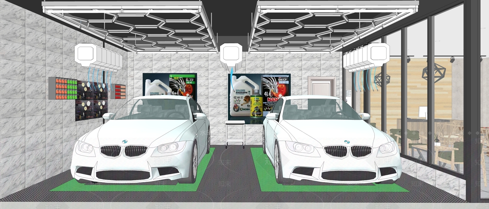 现代汽车展厅SU模型下载【ID:478837853】