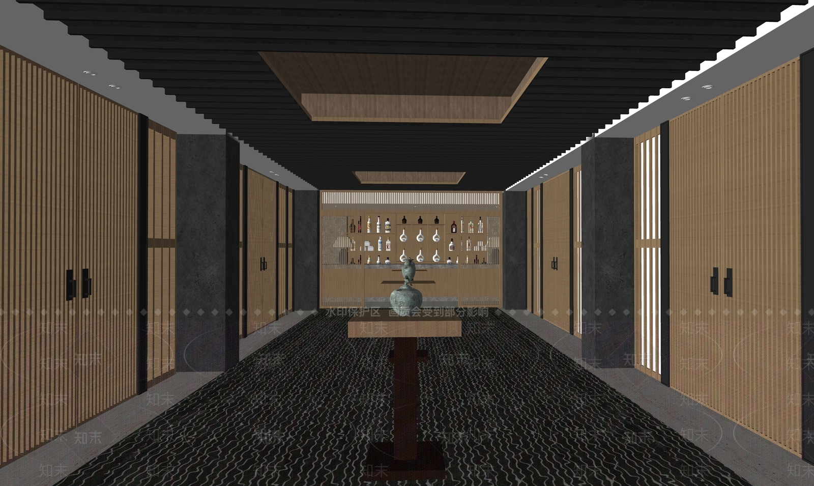 中式博物馆SU模型下载【ID:678838339】