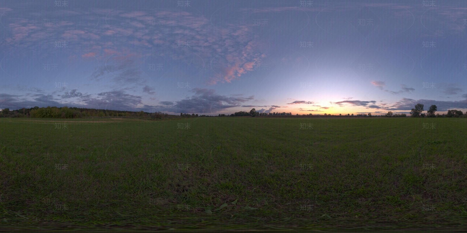HDR草原夏季黄昏贴图下载【ID:278864016】