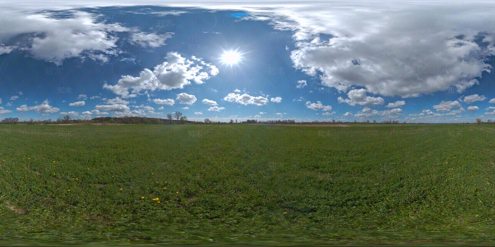 HDR大草原天空贴图下载【ID:678864431】
