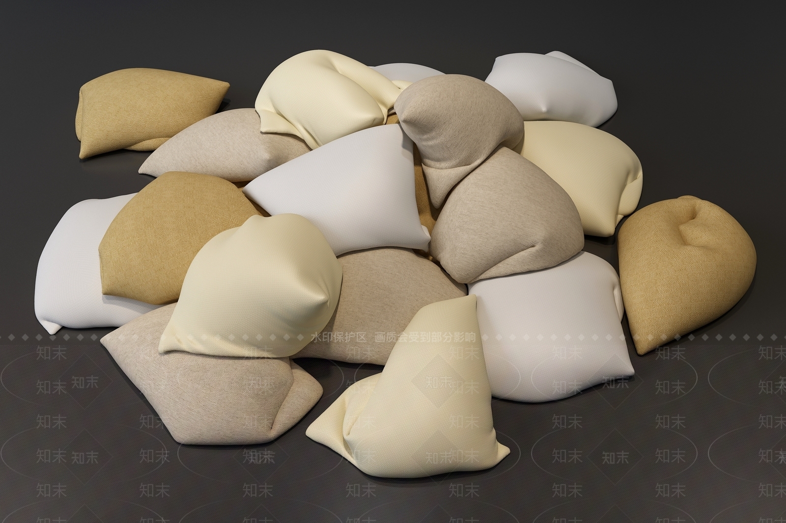 现代风格袋子3D模型下载【ID:278869095】