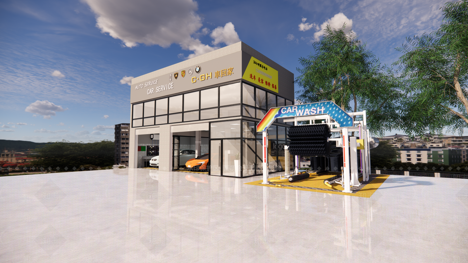 现代其他店铺SU模型下载【ID:378887222】