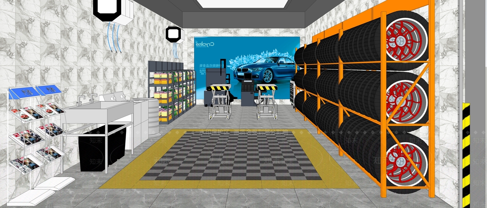 现代店铺SU模型下载【ID:478906820】