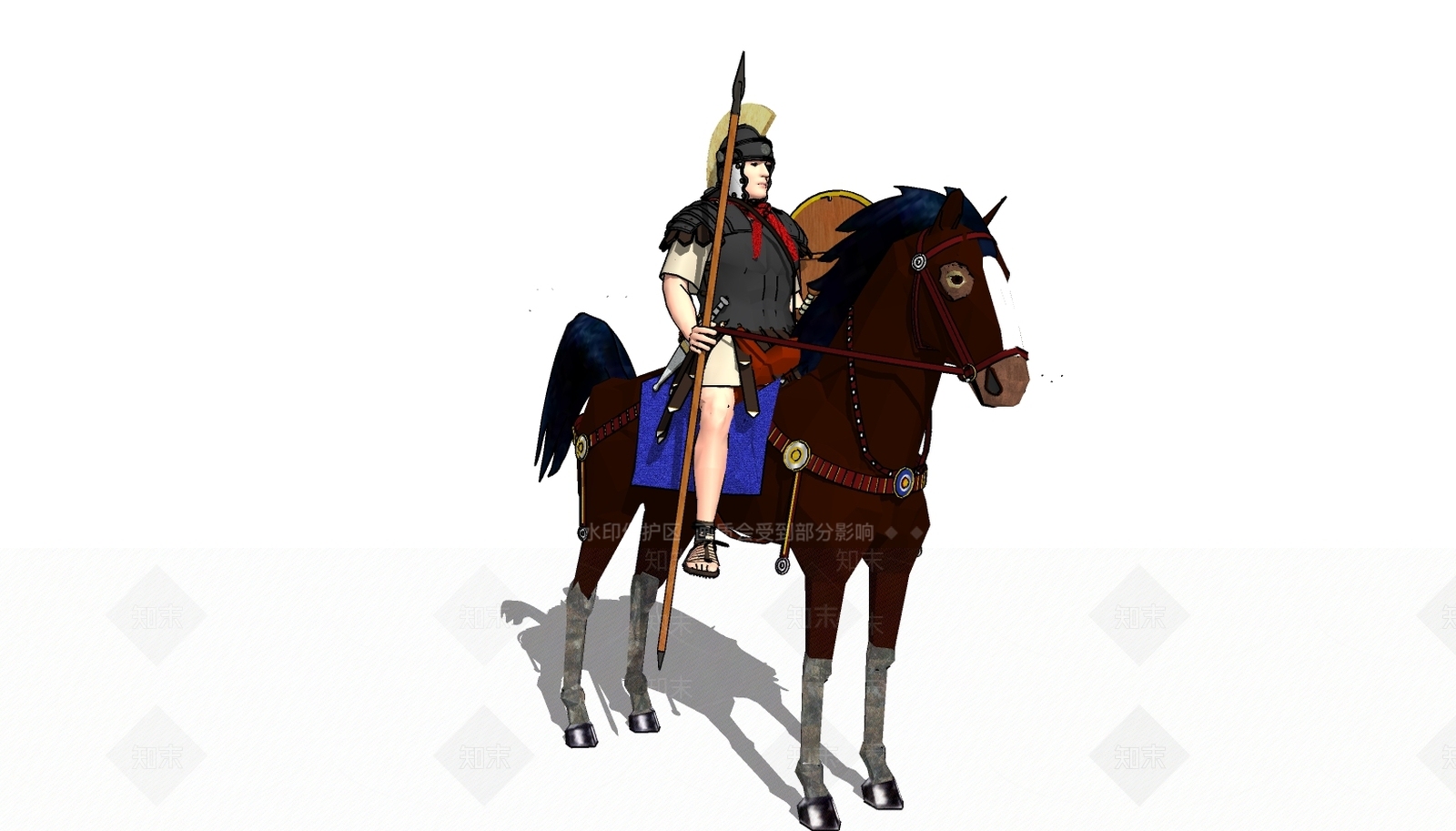 现代古罗马人物SU模型下载【ID:178945685】