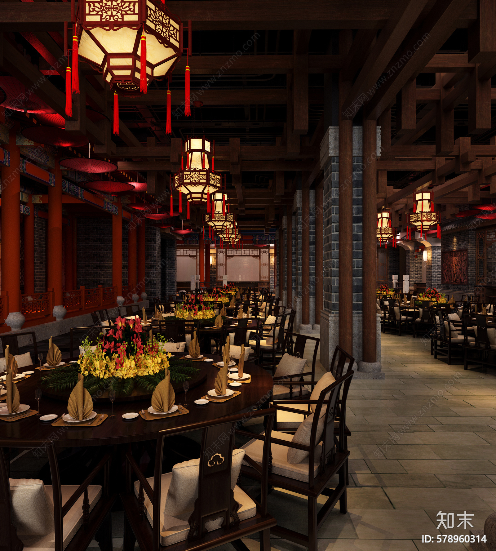 长沙火锅店cad施工图下载【ID:578960314】