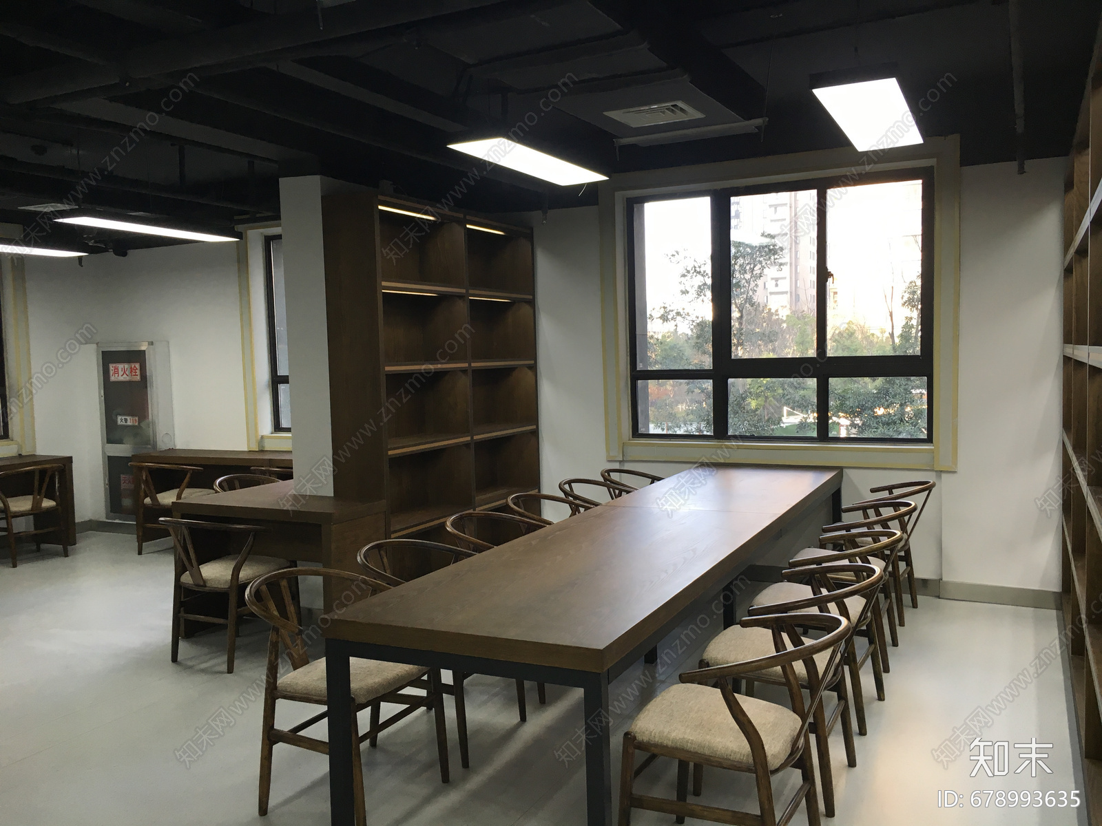 书店图书馆阅览室阅读空间cad施工图下载【ID:678993635】