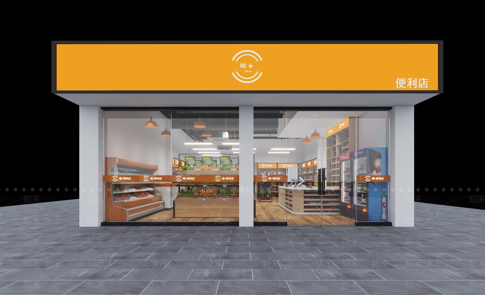 现代便利店3D模型下载【ID:280490962】